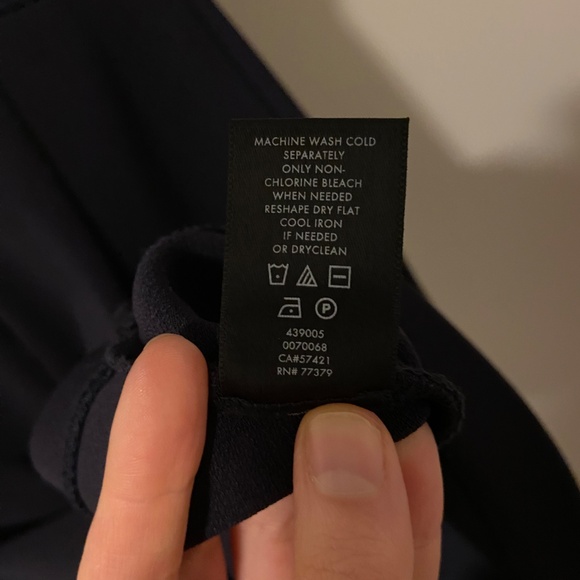 Ann Taylor Navy Sheath Dress | Size 0P - Picture 4 of 6